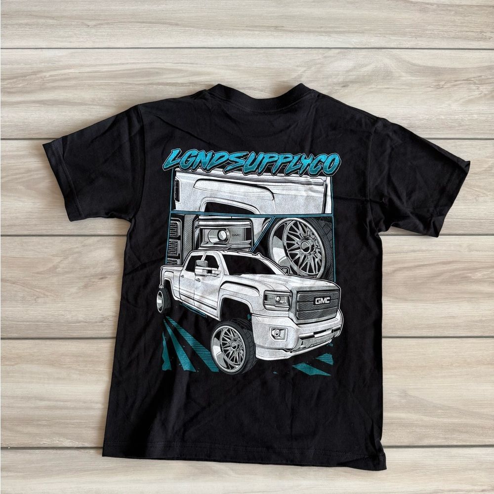 LGND Supply Co GMC Graphic T-Shirt Black Extra Small NWT